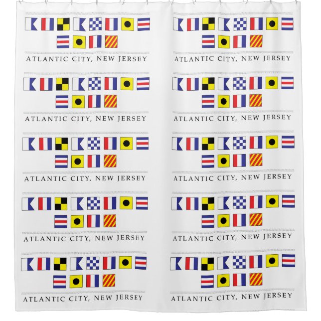 Greetings from Atlantic City  Shower Curtain (Front)