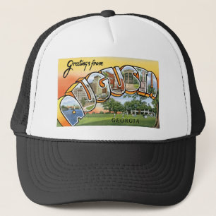 Greetings from Augusta, GA! Postcard Trucker Hat