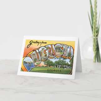 Greetings from Augusta, Georgia Card