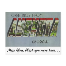Greetings from Augusta, Georgia