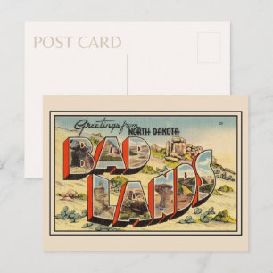 Greetings from Badlands National Park North Dakota Postcard