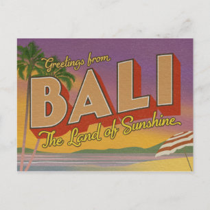 Greetings from Bali Postcard
