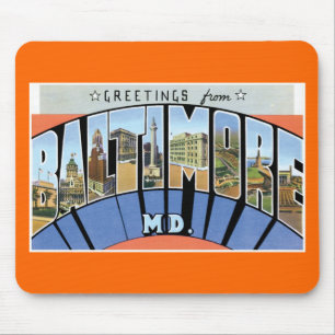 Greetings from Baltimore, Maryland! Mouse Mat