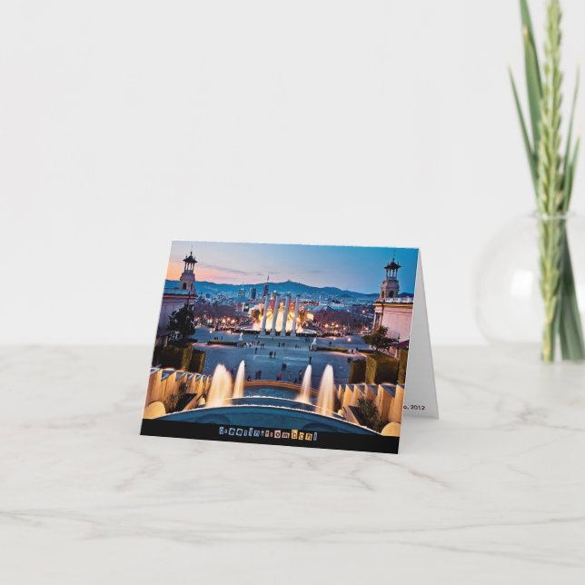 Greetings from Barcelona Card (Front)