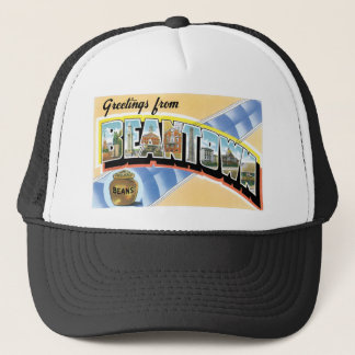 Greetings from Beantown! Vintage Post Card Trucker Hat