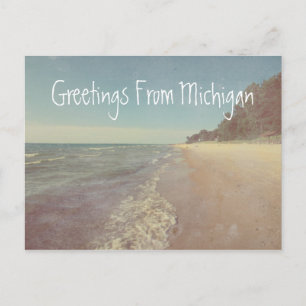 Greetings from Beautiful Lake Michigan Postcard