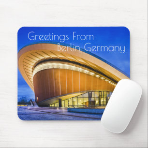 Greetings From Berlin Germany Mouse Mat