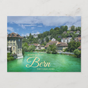 Greetings from Bern Switzerland Travel Postcard