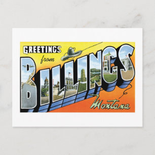 Greetings from Billings, Montana! Postcard