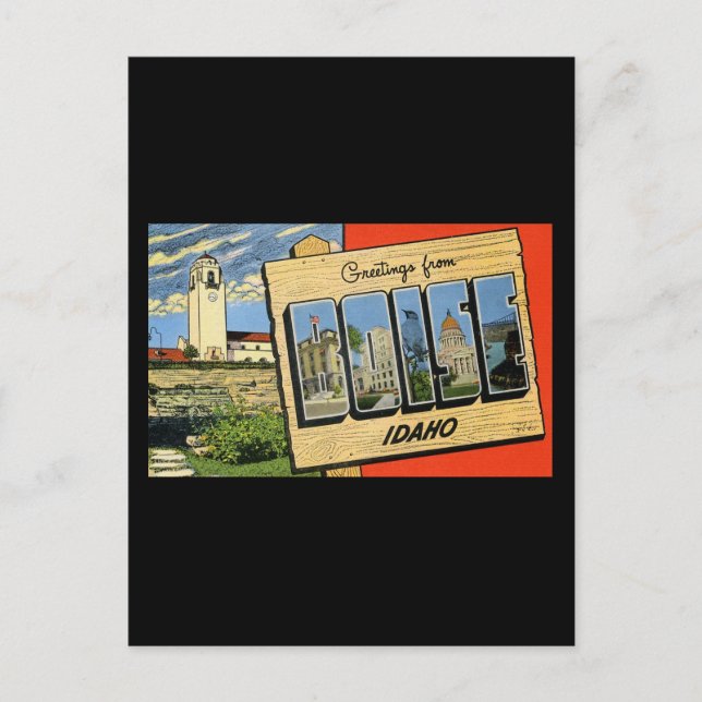 Greetings from Boise Idaho Postcard (Front)