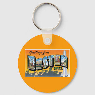 Greetings from Boston! Key Ring