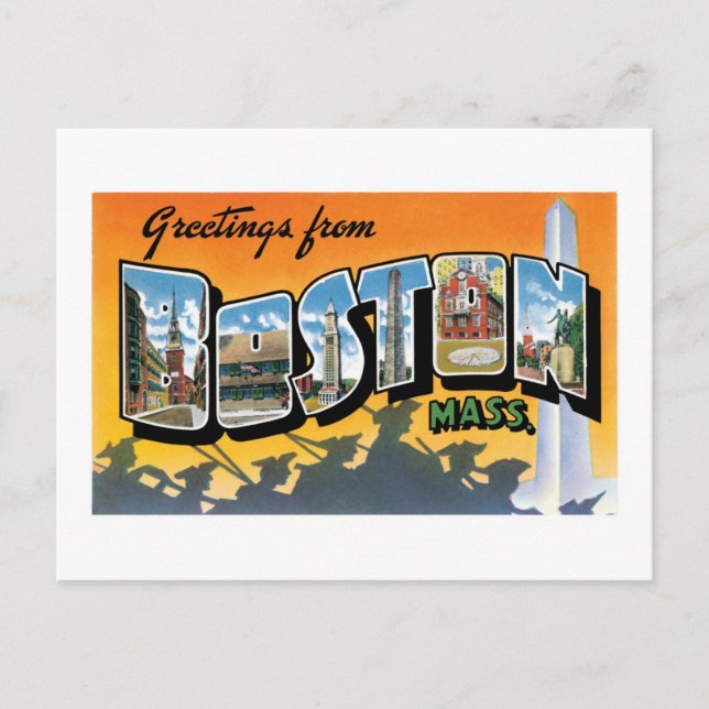 Greetings from Boston! Postcard (Front)