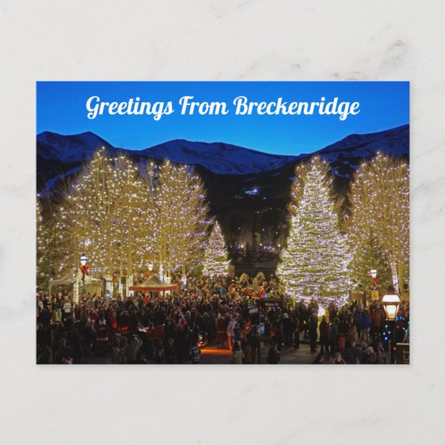 Greetings From Breckenridge Postcard (Front)