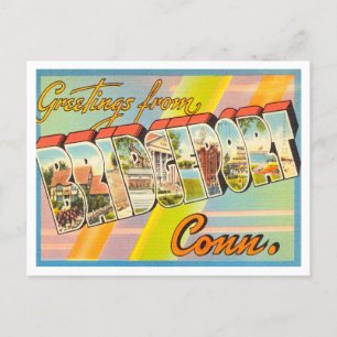 Greetings from Bridgeport, Connecticut Travel Postcard
