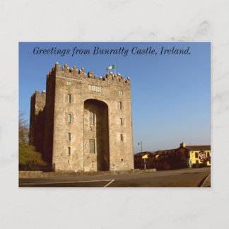 Greetings from Bunratty Castle, Ireland Postcard