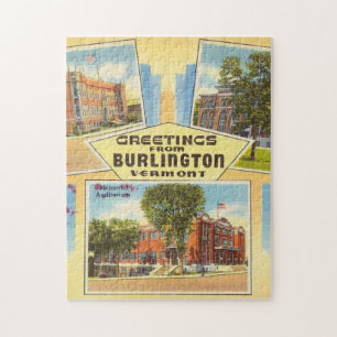 Greetings From Burlington Vermont Jigsaw Puzzle