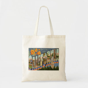 Greetings From California Large Tote Bag