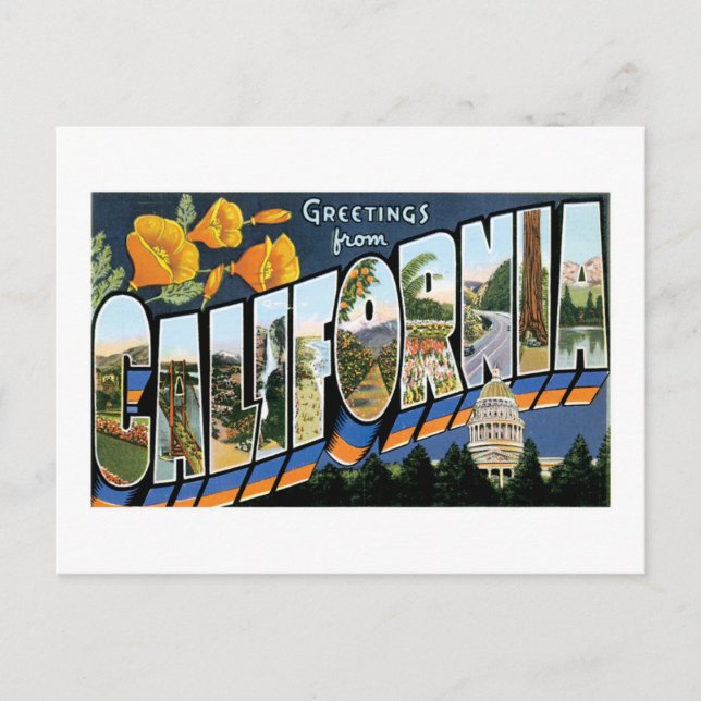 Greetings from California! Postcard (Front)