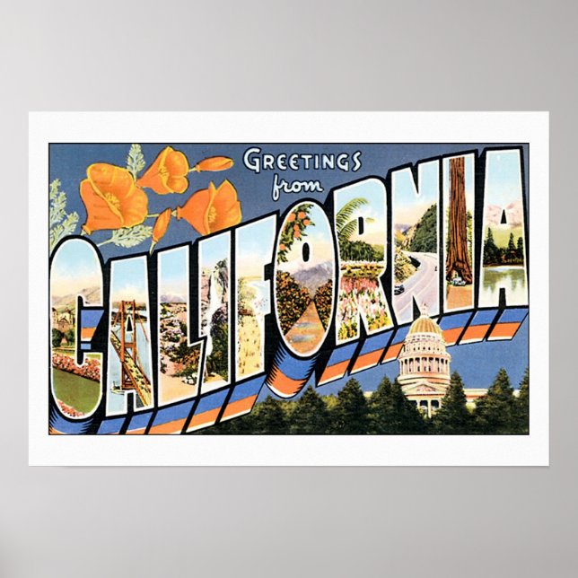 Greetings From California Poster (Front)
