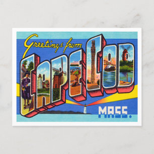 Greetings from Cape Cod, Massachusetts Travel Postcard