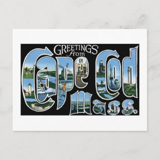 Greetings from Cape Cod Postcard