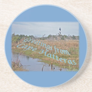 Greetings from Cape Hatteras OBX Coaster