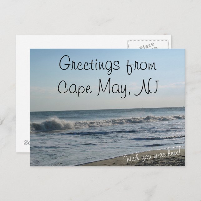 Greetings from Cape May, NJ Postcard (Front/Back)