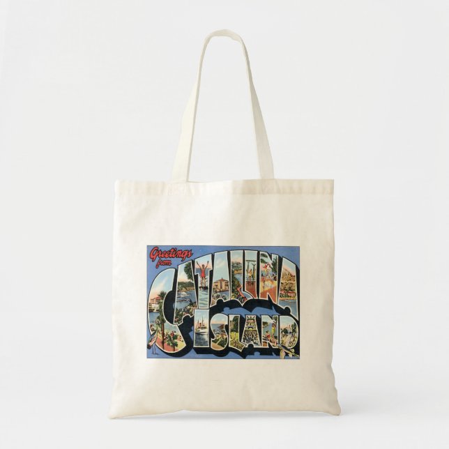 Greetings From Catalina Island California Tote Bag (Front)