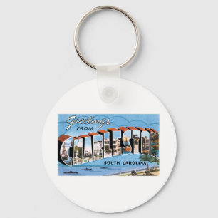 Greetings from Charleston, SC Key Ring