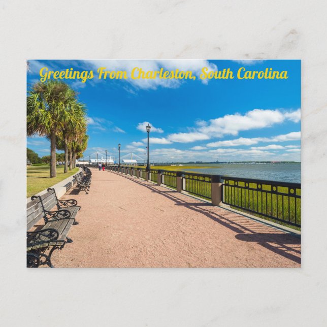 Greetings From Charleston, South Carolina Postcard (Front)