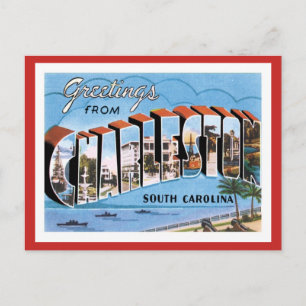 Greetings From Charleston South Carolina US City Postcard
