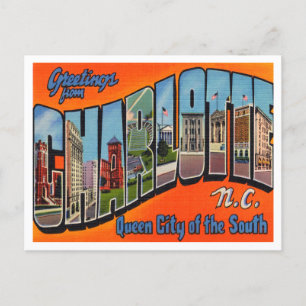 Greetings from Charlotte, North Carolina Travel Postcard