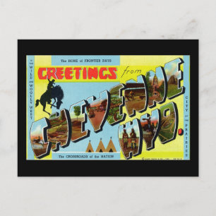 Greetings from Cheyenne Wyoming Postcard