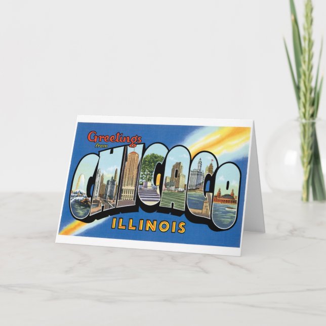 Greetings from Chicago, Illinois! Card (Front)