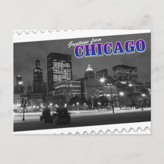 Greetings from Chicago Illinois postcard