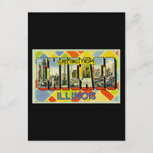 Greetings from Chicago Illinois Postcard
