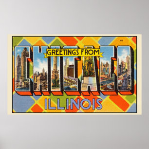 Greetings from Chicago, Illinois, Poster