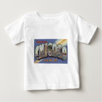 Greetings from Chicago Large Letter vintage theme