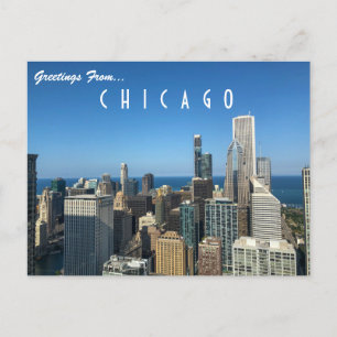 Greetings From Chicago Postcard