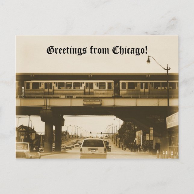 Greetings from Chicago! Postcard (Front)