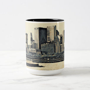 Greetings from Chicago Two-Tone Coffee Mug