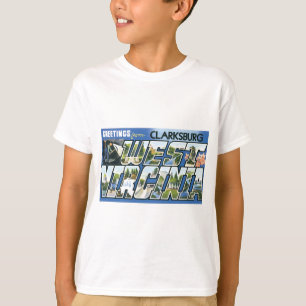 Greetings from Clarksburg, West Virginia! Retro T-Shirt