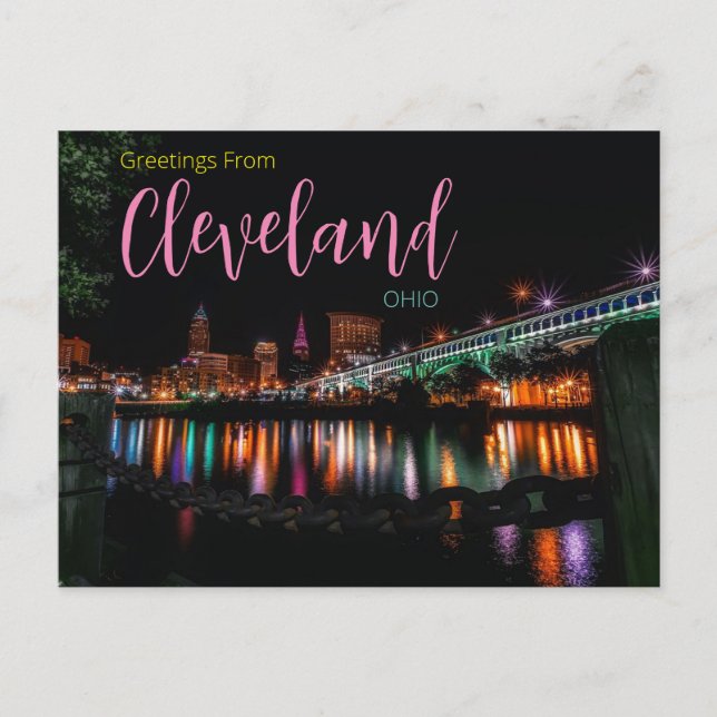 Greetings from Cleveland Ohio Postcard (Front)