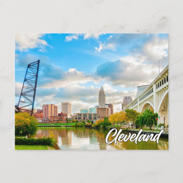 Greetings From Cleveland, Ohio, USA Holiday Postcard (Front)