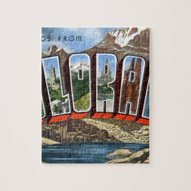Greetings From Colorado Jigsaw Puzzle (Vertical)