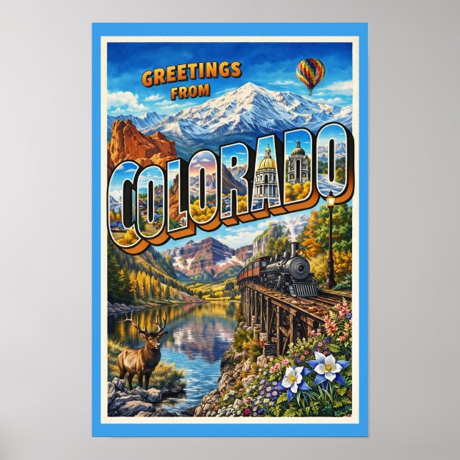 Greetings from Colorado Poster (Front)