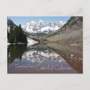 Greetings from Colourful Colorado Postcard