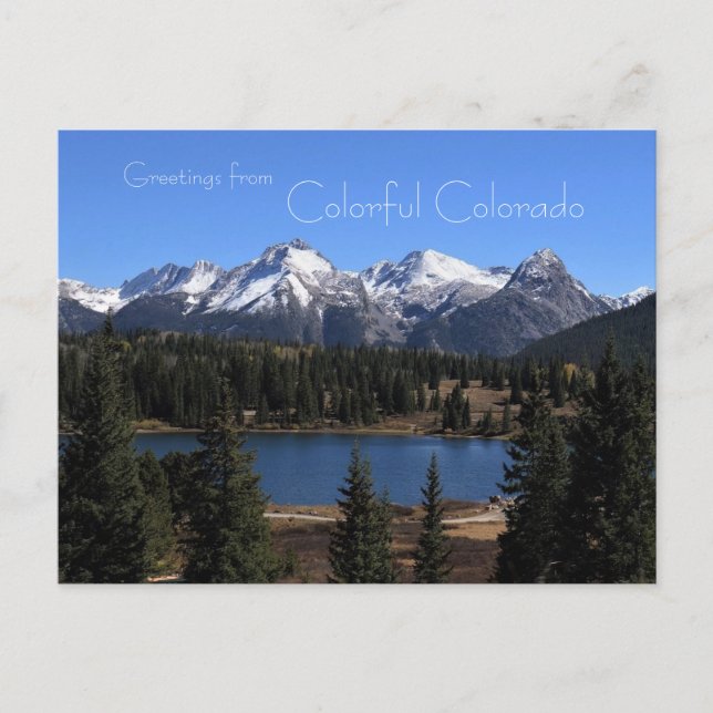 Greetings from Colourful Colorado Postcard (Front)
