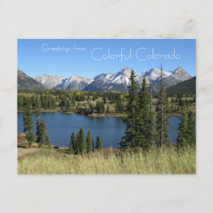 Greetings from Colourful Colorado Postcard