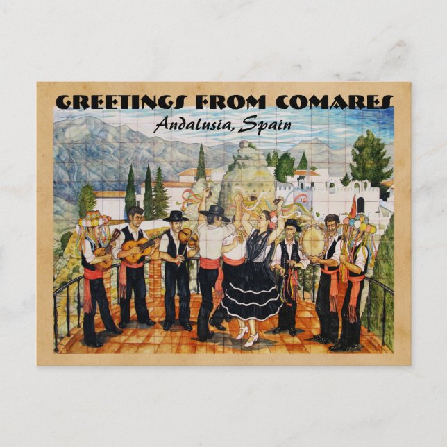 Greetings from Comares / Andalusia, Spain Postcard (Front)